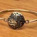 Vintage Phyllis Woods sterling silver bangle, woods hallmark — view 1 of 8