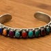 Vintage sterling silver cuff — view 2 of 10