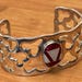 Mid century sterling silver cuff — view 4 of 17