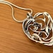 Art nouveau sterling silver pendant — view 4 of 10