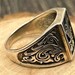 Vintage sterling silver signet ring — view 7 of 17