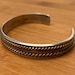 Vintage sterling silver cuff, mexico hallmark — view 6 of 9