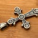 Antique sterling silver pendant — view 9 of 20
