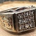 Art nouveau sterling silver ring — view 8 of 10