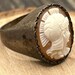 Antique sterling silver ring — view 4 of 19
