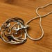 Art nouveau sterling silver pendant — view 7 of 10
