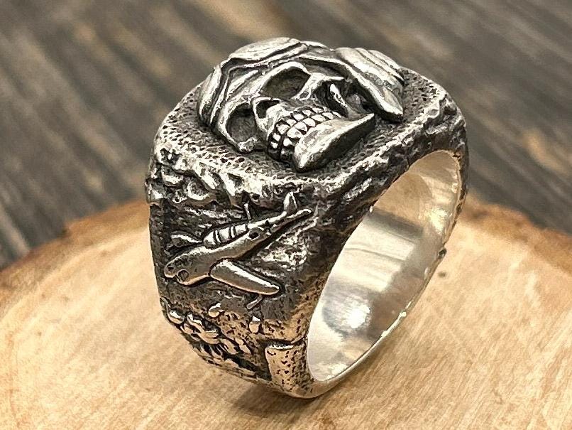 Ww2 Skull Ring - Etsy
