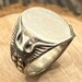 1920s sterling silver signet ring — view 1 of 8