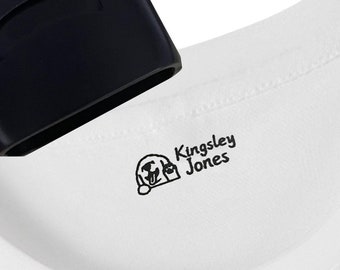 Custom Clothing Label Stamp: Washable Fabric Name Stamp for Kids