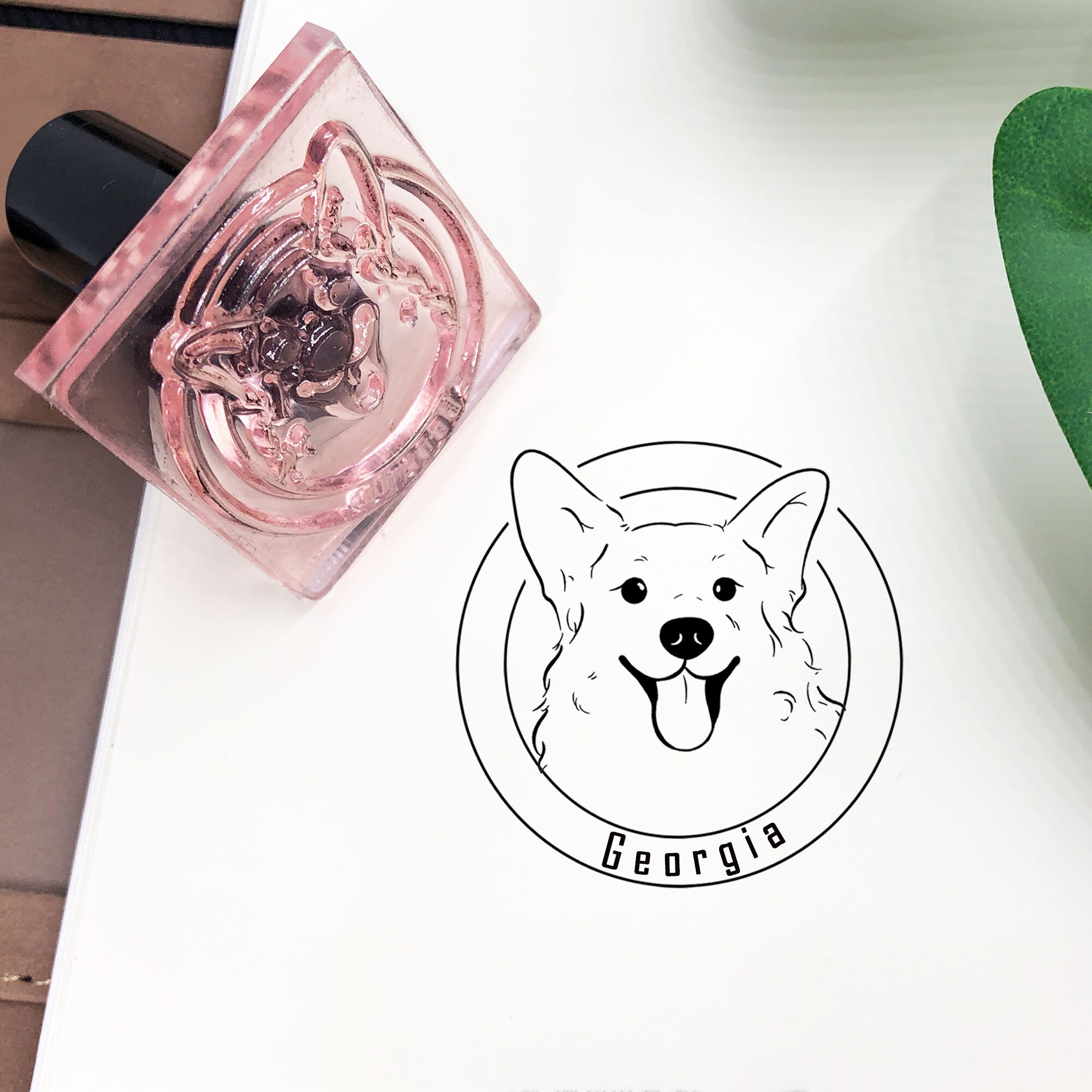 Custom Pet Embosser, Hand Drawn Portrait of Your Pet, Custom Dog Embosser, Pet Memorial Gift, Gifts for Pet Lover