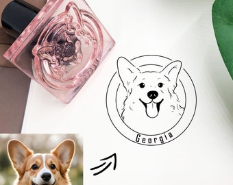 Benutzerdefinierte Haustierprägung, handgezeichnetes Porträt Ihres Haustieres, benutzerdefinierte Hundeprägung, Haustier-Denkmalgeschenk, Geschenke für Tierliebhaber
