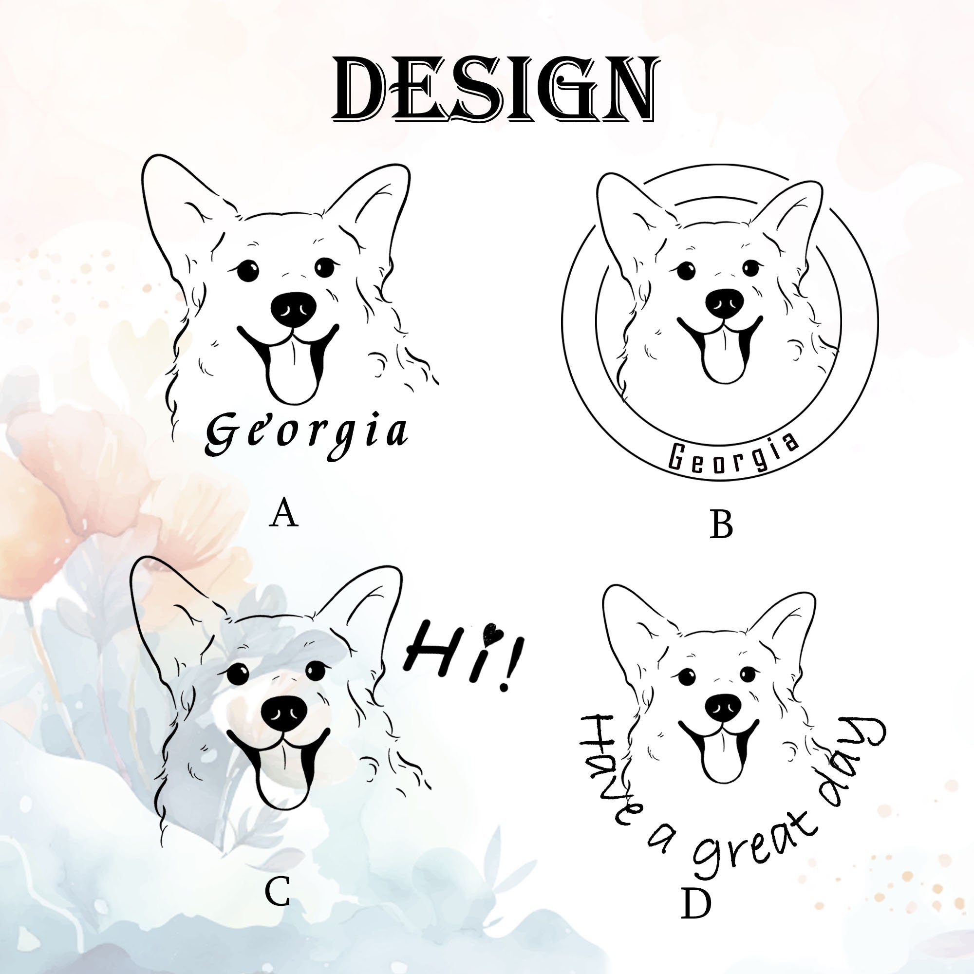 Custom Pet Embosser, Hand Drawn Portrait of Your Pet, Custom Dog Embosser, Pet Memorial Gift, Gifts for Pet Lover
