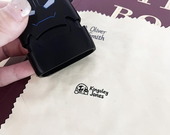 Custom Clothing Label Stamp: Washable Fabric Name Stamp for Kids