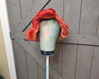 Nifty hazbin red flip cosplay wig