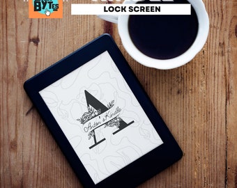 Custom Kindle Lock Screen: Monogrammed Floral Design (ePUB Digital Download)