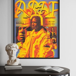 ASAP Rocky, rap, poster, artist poster, hip-hop, wall decoration, digital download