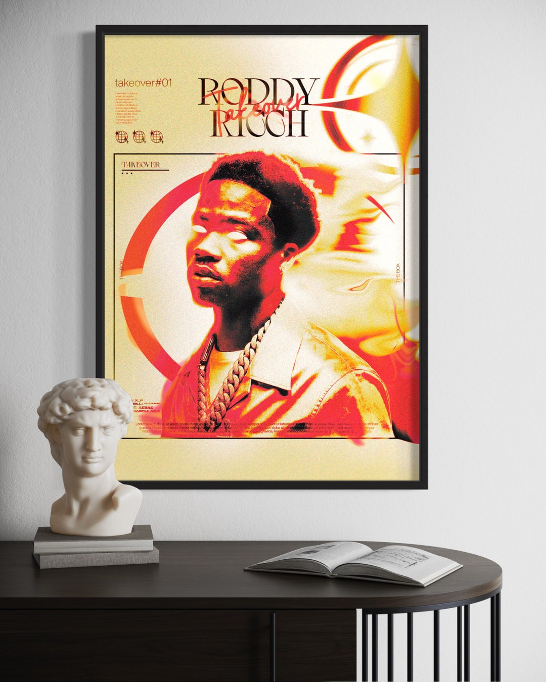 Artist Roddy Ricch Roddy Ricch Poster, Takeover Art Series, Music Artist Wall Art, Digital ...