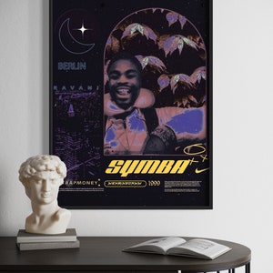 Symba, Rap, Trapmoney, Berlin, Poster, Night Poster, Urban Art, Digital Download