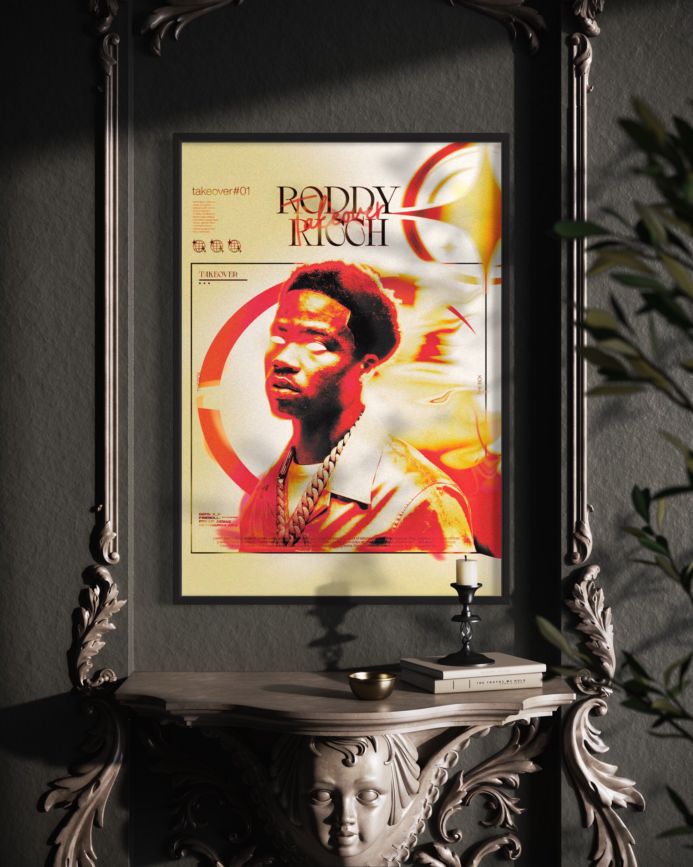 Artist Roddy Ricch Roddy Ricch Poster, Takeover Art Series, Music Artist Wall Art, Digital ...