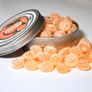 Sour Tangerine Hard Candy Drops 3.5 Ounces