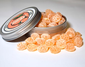 Sour Tangerine Hard Candy Drops 3.5 Ounces