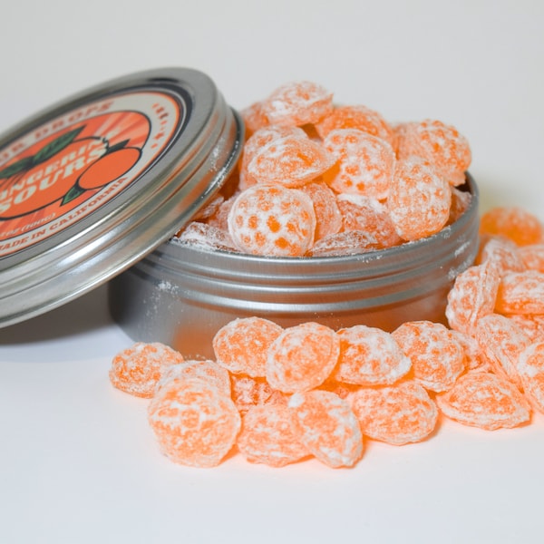 Sour Tangerine Hard Candy Drops | No Artificial Dyes