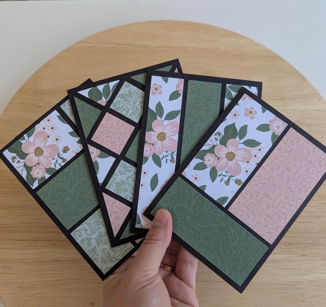 Handmade Floral Greeting Card Set: Customizable All Occasion Cards - Etsy
