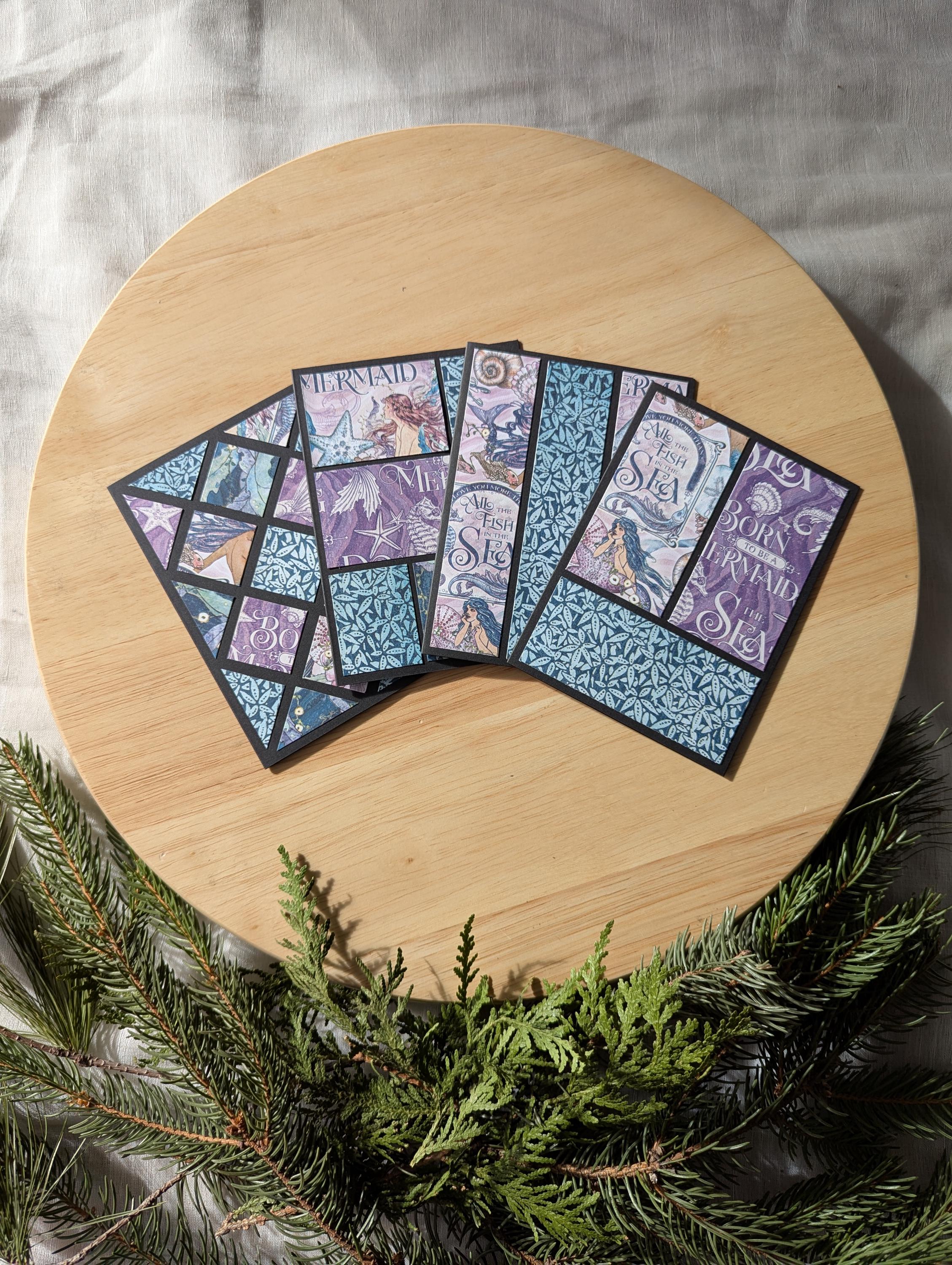 Handmade Card Set of 4 | Blank Customizable All Occasion Greeting Cards ...