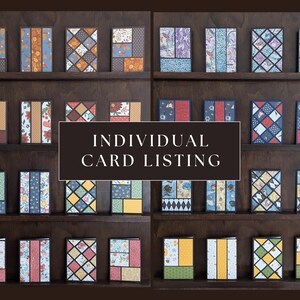 Liste de cartes individuelles faites main | Cartes vierges personnalisables pour toutes les occasions | Mélangez et assortissez