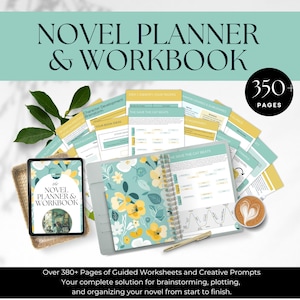Novel Writing Printable - Novel Writing Planner - Printable Workbook for Authors - Story Outline Templates - Digital Download -  RESOURCE