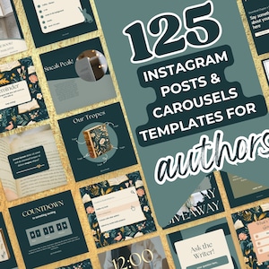 Groen goud, Boekpresentatie, Instagramposts, Canva-sjabloon, Socialmediaposts van schrijvers, Instagram-ideeën auteur Bookstagram-sjablonen: PPEP