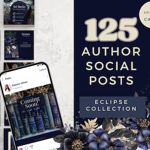 Szablony na Instagram dla autorów Dark Romance, edytowalne szablony Canva do mediów społecznościowych, pomysły na branding autorów, pomysły na media społecznościowe autorów PPEC