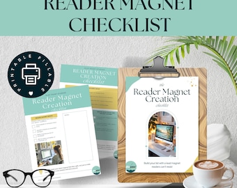Leser Magnet Checkliste: Autor Blei Magnet Planer (druckbare PDF)