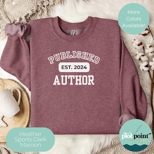 Custom Author Sweatshirt - Personalized Writer Gift - Future Bestselling Author - Unique Author Apparel