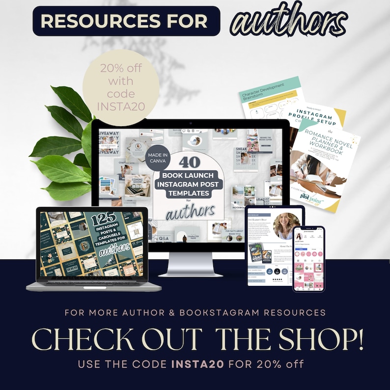 Modello di sito web Canva per autori - Modello di sito web per autori - DARK ROMANCE Sito web Canva - Modello per scrittori - Sito web per autori Celestial PPEC immagine 10