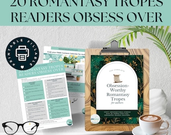 Romantasy Tropes, Fantasy Romance, Romance Cheat Sheet, Printable PDF Guide for Story Inspiration, Emotional Impact, High Emotion Themes