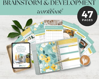 Character Brainstorm Development Workbook | Printable & Digital Writing Planner | Character Mapping Sheets for Authors | Instant Download