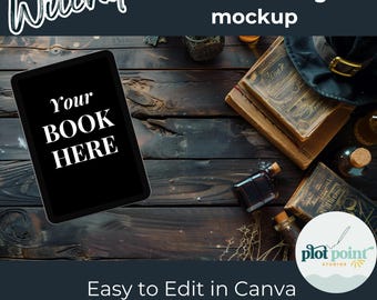 EBOOK MOCKUP BOOKSTAGRAM, Bookstagram Mockup Canva, Halloween Canva Template, Flat Lay Reviewer, Author Social Media Bookish Mockups