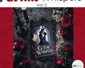 Makieta e-booka "Gothic Whispers" w stylu romantycznego horroru | Atmosferyczna ekspozycja okładek książek | Szablon Bookstagram i niezależny autor, tom G