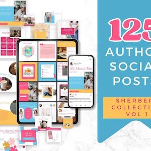Marketing książek | Media społecznościowe | Pobieranie cyfrowe | Szablony Canva | Pakiet szablonów na Instagram dla pisarzy | Szablon na Instagram dla autorów SHER zdjęcie 1