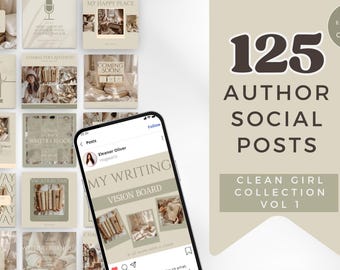 WRITER INSTAGRAM Template | Author Canva Template | Social Media Posts For Writer | Author Instagram Posts | Bookstagram Templates: PPCG