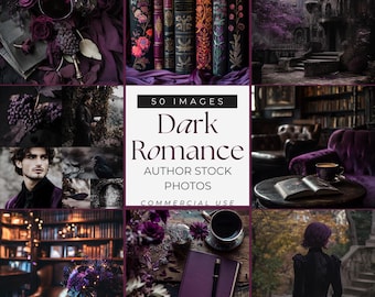 Fotos de archivo de romance oscuro / 50 imágenes de estética gótica sin rostro / Uso comercial / Bookstagram y kit de marca para autores