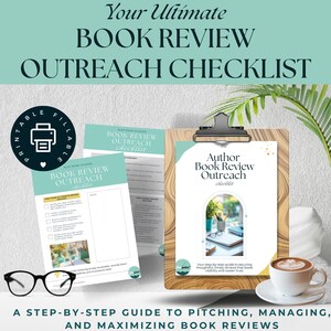 Book Review Outreach Checklist for Authors | ARC Strategy & Pitch Guide | Review Tracker | Digital Download RESOURCE