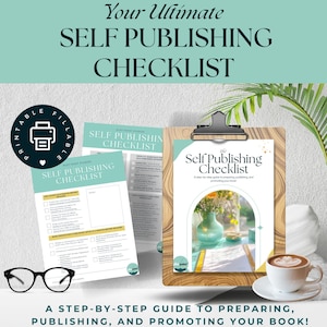 Self-Publishing Checklist - Step-by-Step Publishing Planner - Book Launch & Marketing Guide - Author Digital Download RESOURCE