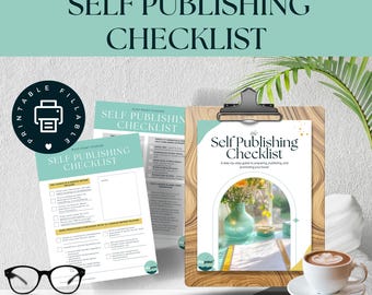 Checklist voor zelfpublicatie - stapsgewijze publicatieplanner - gids voor boekpresentatie en marketing - auteur digitale download