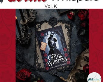 e-boekmodel Gothic Whispers Haunted | Dark Fantasy Romance flatlay | Indie-auteur en Bookstagram-sjabloon Vol K MOCKUP