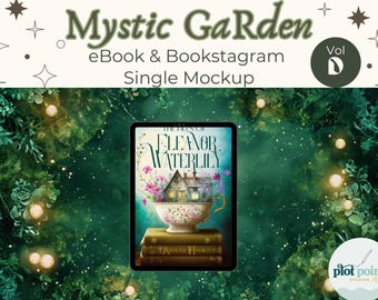 eBook Mockup Garden| Bookstagram-sjablonen | Mockup voor ipad en Kindle | Canvassjabloon | Instagram Flatlay | MOCKUP van posts op sociale media
