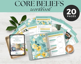 Character Core Beliefs Workbook | Digital & Printable PDF for Writers | Character Development Template | Writing Planner | Instant Download