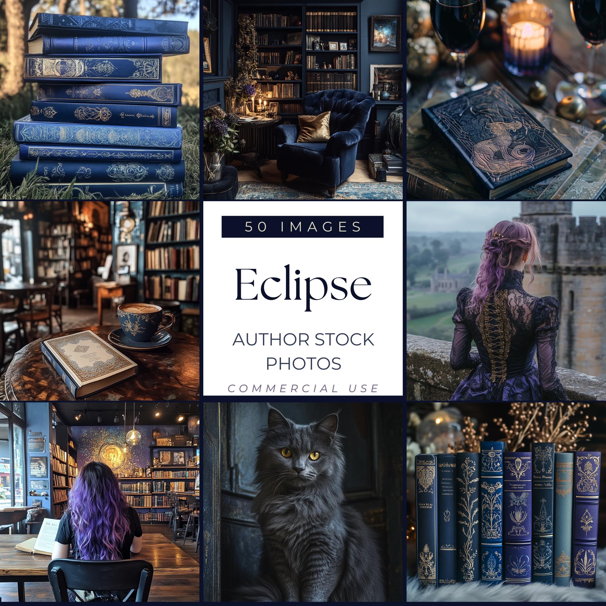 Eclipse Dark Romance Stock Photos | 50 Faceless Celestial Author Images | Commercial Use | Gothic Bookstagram Aesthetic PPEC