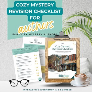 Cozy Mystery Revision Checklist, Writing Planner, Novel Plotting, Digital Printable Pdf, Instant Download, Novel Templates, Writer Tools